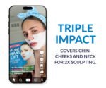 Stylia MaxiLift V-Line Lifting Collagen Face Mask - Double Chin Strap - Jawline Shaper - Neck Firming and Tightening Mask with Hyaluronic Acid & Aloe Vera - Chin Strap for Sleeping (10PC) - Image 9