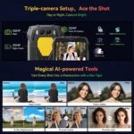 Blackview BV7300 Rugged Phone, 15000mAh/45W, Dual 800LM Camping Light, Night Vision Camera, 18GB+256GB/2TB Rugged Smartphone Unlocked Gemini AI, 50MP+32MP+20MP, 6.67" 90Hz, Android 14/Glove Mode/NFC - Image 7