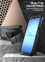 SUPCASE for Samsung Galaxy A17 5G Case Unicorn Beetle Pro, Military-Grade Drop Protection, Built-in Screen Protector, Kickstand Ring Holder, Rotatable Belt Clip Holster, Full Body Cover, Black - Image 3