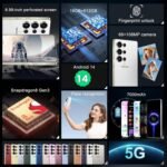 MMY I25 Ultra 5G Unlocked Smartphone,16GB+512GB Fully Cell Phone for Android 14, 6.99" Unlocked Cell Phone, 7000mAh, 68MP+108MP Dual Camera/Dual SIM/Fingerprint Lock/Face (White) - Image 7