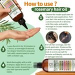 VITAL AFFAIR Blend Of Pure Rosemary Oil For Hair Growth With Castor, Batana, Jojoba Oil-Infused With Biotin & Vitamin E-Blend of Effective Hair Oils for Hair Growth-Strengthening Treatment 16 Fl Oz - Image 3