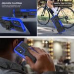 for Moto G Play 2024 Case with 2 Pack Screen Protector,Military Grade Shockproof, Heavy Duty Robust Bumper Cover with Kickstand for Motorola G Play 2024 Phone Blue - Image 9