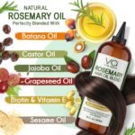 VITAL AFFAIR Blend Of Pure Rosemary Oil For Hair Growth With Castor, Batana, Jojoba Oil-Infused With Biotin & Vitamin E-Blend of Effective Hair Oils for Hair Growth-Strengthening Treatment 16 Fl Oz - Image 4