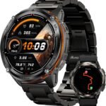 KOSPET Tank T3 Ultra 2 GPS Smart Watch for Men, Extra-Long Battery, Full Stainless Steel Body Rugged Smartwatch with Bluetooth Calling, Pressure&Altitude&Compass, 1.43" AMOLED Display(2 Bands)
