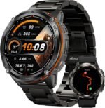 KOSPET Tank T3 Ultra 2 GPS Smart Watch for Men, Extra-Long Battery, Full Stainless Steel Body Rugged Smartwatch with Bluetooth Calling, Pressure&Altitude&Compass, 1.43" AMOLED Display(2 Bands)