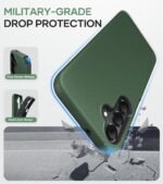 SSLOTSCASE for Samsung Galaxy A16 Phone Case with Screen Protector, Green | Military Grade Drop Protection, Slim Lightweight Full-Body Rugged Protective Phone Case Cover for Samsung Galaxy A16 - Image 6