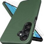 SSLOTSCASE for Samsung Galaxy A16 Phone Case with Screen Protector, Green | Military Grade Drop Protection, Slim Lightweight Full-Body Rugged Protective Phone Case Cover for Samsung Galaxy A16