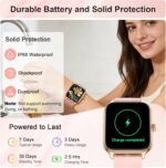 Smart Watch for Women & Men, 2026 New 1.96’’ Reloj Inteligente Para Mujer Answer/Make Calls, Blood Pressure, HR, Sleep Monitor, 110+ Sport Modes, Voice Assistant Fitness Watch for iOS Android Phone - Image 6