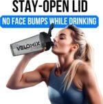 VELOMIX 2 Pack 28oz Protein Shaker Bottle for Protein Mixes, Black/Transpar | 2x Wire Whisk, Leak Proof Shaker Cups for Protein Shakes, Stackable, Dishwasher safe, BPA free, Pre Workout and Fitness ready - Image 7