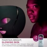 Shark CryoGlow LED Face Mask with Under-Eye Cooling, Anti-Ageing & Blemish Repair, Red & Blue LED, Infrared Light Therapy, USB-C, Remote Control, Storage Bag, Lilac Chill, FW312PL - Image 9