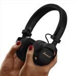 Marshall Milton A.N.C. Wireless On-Ear Headphones - Adaptive Noise Cancellation | 80 Hr Playtime | Microphone for Calls | Durable & Foldable Design for Travel | Spatial Audio - Black - Image 9