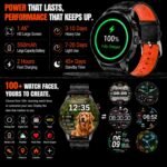 Smart Watch for Men with GPS, 1.46" AI Smartwatch, BT Call/Text Reply, Heart Rate/Sleep Monitor/Health Analysis, 100+ Sports Modes, 5ATM Waterproof Fitness Tracker for Android iOS – 2 Bands - Image 9
