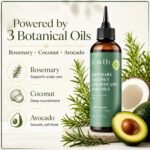 Rosemary Oil For Hair Growth with Coconut & Avocado Oil | Biotin & Vitamin E | Strengthens Thinning Hair | Dry Scalp Treatment | Repairs Damaged Hair | All Hair Types, 5.07 oz - Image 2
