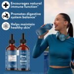 Liquid Zinc Drops for All Ages by NEW AGE - Zinc Sulfate for Immune Support, Vegan, Non-GMO & Gluten Free, 120 Day Supply, 4-Pack - Image 2