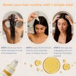 Hair Growth Serum Roll-On – 5% Rosemary, 3% Protein & 2% Caffeine – Batana Oil & Biotin for Scalp & Hair Thickening – Targeted Non-Greasy Treatment – 1 fl oz (30 ml) - Image 6