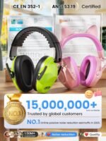 Dr.meter Ear Muffs for Noise Reduction: 27.4SNR Noise Cancelling Headphones for Kids Adults, EM100 Adjustable Hearing Protection Earmuffs for Monster Jam, Autism Sensory, Concerts, Fireworks - Image 6