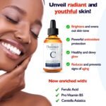 Vitamin C Serum For Face – Anti Aging Face Serum with Vitamin C, Hyaluronic Acid, Vitamin E. Brightening Formula. Improve Appearance of Dark Spots, Tone, Fine Lines & Wrinkles, Glowing Skin 2 Fl Oz - Image 6