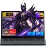 MALLRACE Gaming Laptop,16GB RAM 1TB NVMe SSD Laptop Computer with Numeric KB,AMD Ryzen 7 5825U (Beat Intel i7-1255,up to 4.5GHz), Radeon RX Vega 8 Graphics,16inch FHD Display AMD Laptop,Type_C,WiFi 6