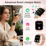 Smart Watch for Women & Men, 2026 New 1.96’’ Reloj Inteligente Para Mujer Answer/Make Calls, Blood Pressure, HR, Sleep Monitor, 110+ Sport Modes, Voice Assistant Fitness Watch for iOS Android Phone - Image 2