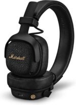 Marshall Milton A.N.C. Wireless On-Ear Headphones - Adaptive Noise Cancellation | 80 Hr Playtime | Microphone for Calls | Durable & Foldable Design for Travel | Spatial Audio - Black