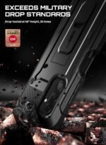 SUPCASE for Samsung Galaxy A17 5G Case Unicorn Beetle Pro, Military-Grade Drop Protection, Built-in Screen Protector, Kickstand Ring Holder, Rotatable Belt Clip Holster, Full Body Cover, Black - Image 2