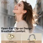 Open Ear Clip on Earbuds Bluetooth Headphones Wireless Ear Buds | Bluetooth 5.4 LED Digital Display IPX5 Waterproof HiFi Stereo 36H Playtime Comfortable Lightweight - Image 2