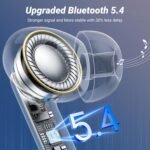 Wireless Earbuds, Bluetooth 5.4 AOVOCE Headphones with ENC Noise Cancelling Mic, LED Display 48H Playtime, IPX7 Waterproof in-Ear Bluetooth Earbuds for Sports Work Phone Laptop, for iOS Android, Black - Image 6
