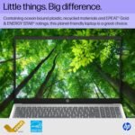 HP 15.6 inch Laptop, HD Touchscreen Display, AMD Ryzen 3 7320U, 8 GB RAM, 256 GB SSD, AMD Radeon Graphics, Windows 11 Home, Natural Silver, 15-fc0399nr - Image 6