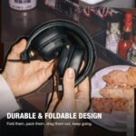 Marshall Milton A.N.C. Wireless On-Ear Headphones - Adaptive Noise Cancellation | 80 Hr Playtime | Microphone for Calls | Durable & Foldable Design for Travel | Spatial Audio - Black - Image 4