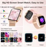 Smart Watch for Women & Men, 2026 New 1.96’’ Reloj Inteligente Para Mujer Answer/Make Calls, Blood Pressure, HR, Sleep Monitor, 110+ Sport Modes, Voice Assistant Fitness Watch for iOS Android Phone - Image 3