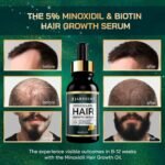 Jardient Minoxidil 5% Serum for Men and Women: Hair Growth Oil with Monoxide, Biotin, Beard Growth Kit - Minoxidil Serum - 1 Fl Oz - Prevent Hair Loss, Regrowth Treatment - Image 4