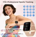Smart Watch for Women & Men, 2026 New 1.96’’ Reloj Inteligente Para Mujer Answer/Make Calls, Blood Pressure, HR, Sleep Monitor, 110+ Sport Modes, Voice Assistant Fitness Watch for iOS Android Phone - Image 5