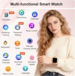 Smart Watch for Women & Men, 2026 New 1.96’’ Reloj Inteligente Para Mujer Answer/Make Calls, Blood Pressure, HR, Sleep Monitor, 110+ Sport Modes, Voice Assistant Fitness Watch for iOS Android Phone - Image 7