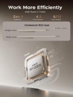 KAIGERR Gaming Laptop, Laptops with AMD Ryzen 7430U(Up to 4.3GHz), 16GB DDR4 512GB SSD Laptop Computer, 15.6inch Windοws 11 Laptop, 1920P FHD Display, WiFi 6, USB3.2, Type_C - Image 3