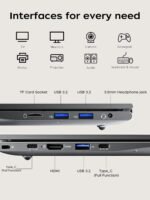 KAIGERR Gaming Laptop, Laptops with AMD Ryzen 7430U(Up to 4.3GHz), 16GB DDR4 512GB SSD Laptop Computer, 15.6inch Windοws 11 Laptop, 1920P FHD Display, WiFi 6, USB3.2, Type_C - Image 7