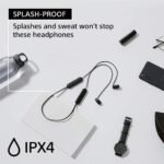 Sony WI-C100 Wireless in-Ear Bluetooth Headphones with Built-in Mic, Black | Up to 25 Hrs of Battery, Clear Hands-Free Calling, Easy Button Operation, Flexible Neckband, IPX4 Water Resistant - Image 4