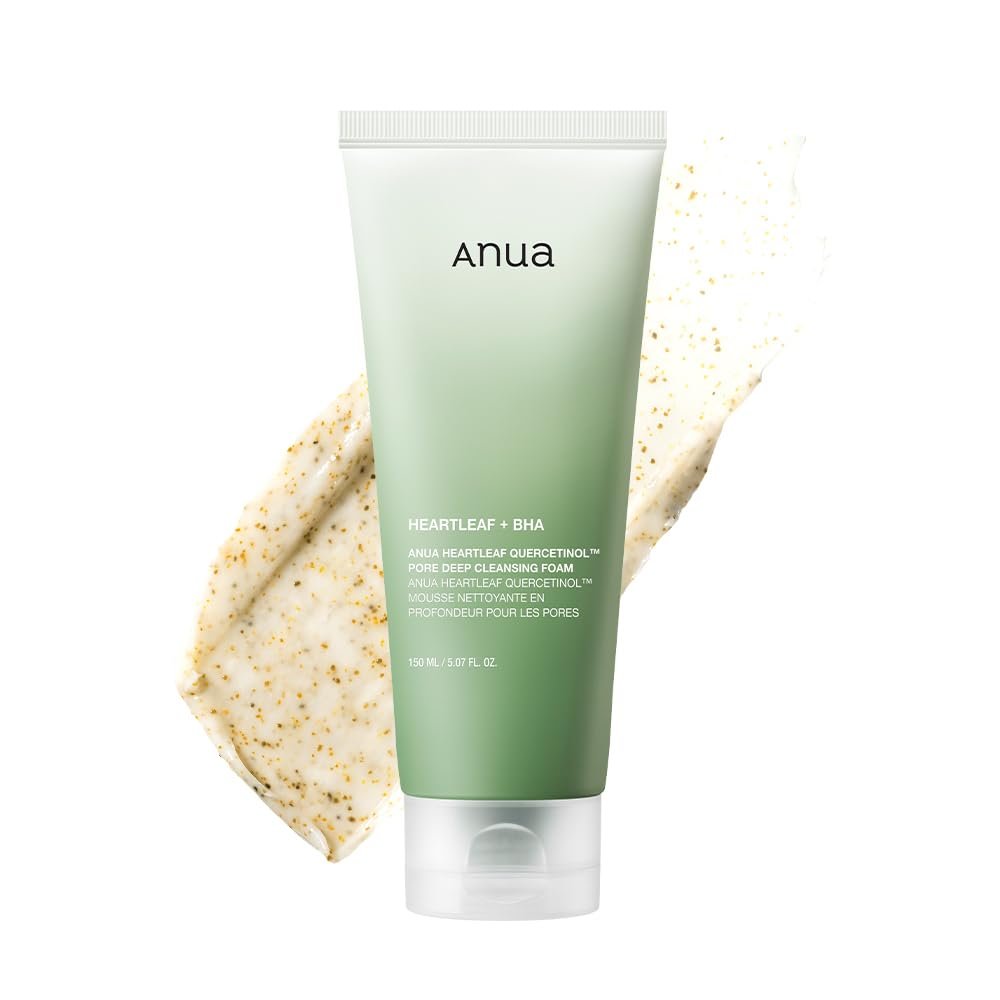 51Kpw2r-pIL._SL1000_.jpg Anua Heartleaf Quercetinol Pore Deep Cleansing Foam, 5.07 fl.oz | Face wash for Pore Refining Cleanser, Hydrating Daily Cleanser For Double Cleansing, Gentle Foaming with BHA, Korean Skincare - Image 1