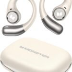 Monster Open Ear AC336 Headphones, Bluetooth 6.0 Wireless Earbuds with Stereo Sound, ENC Clear Call, 21H Playtime, Type-C Charging, Touch Control, IPX6 Waterproof Open Ear Earbuds for Sports