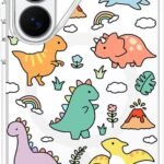 MOSNOVO for Samsung Galaxy S26 Ultra Clear Case, Fit for MagSafe, 6.6ft Military-Grade Shockproof Magnetic Protective Phone Cover,Dinosaur Land