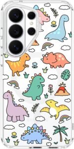 MOSNOVO for Samsung Galaxy S26 Ultra Clear Case, Fit for MagSafe, 6.6ft Military-Grade Shockproof Magnetic Protective Phone Cover,Dinosaur Land