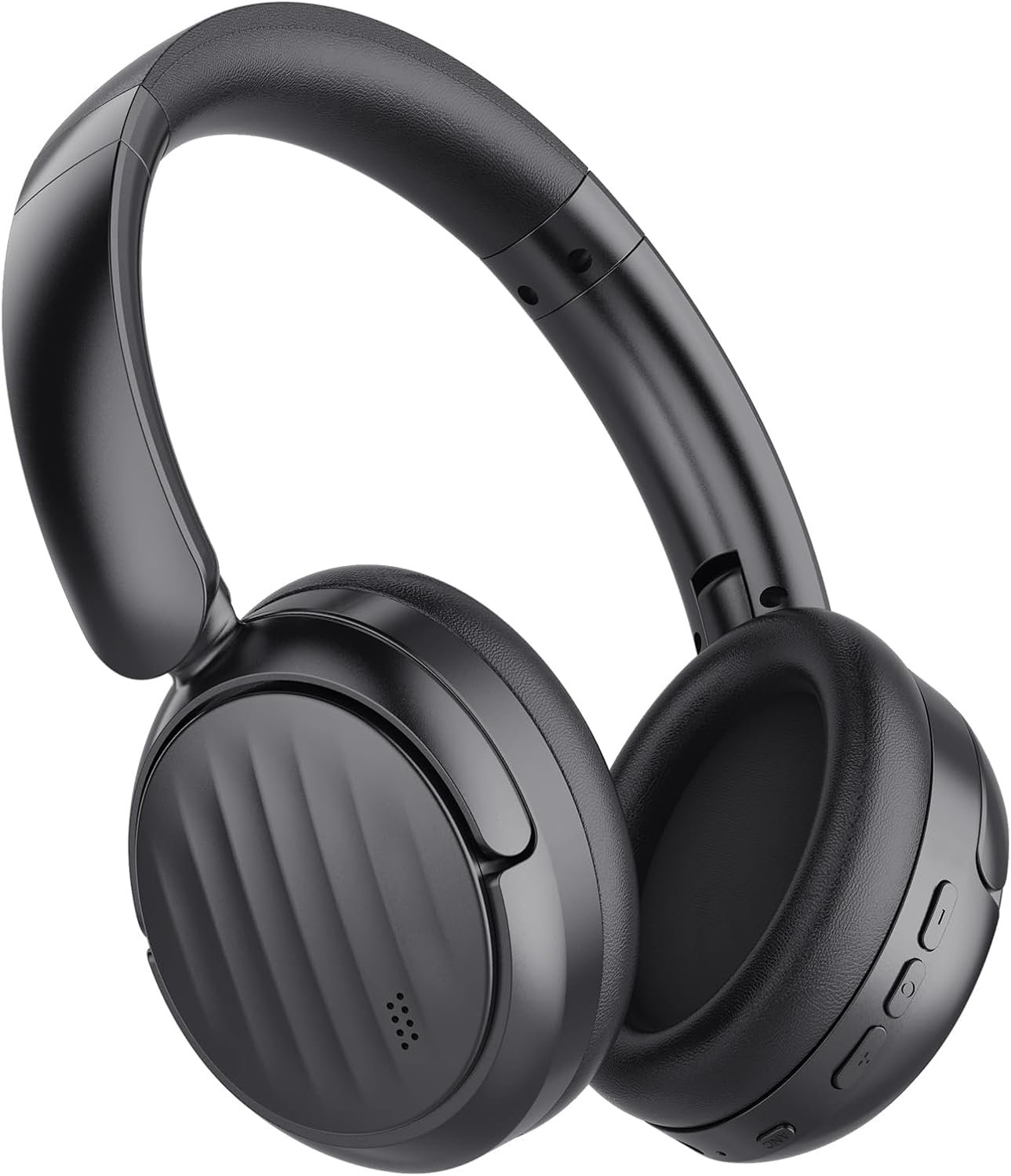 614FDqn1ItL._AC_SL1500_.jpg Bluetooth Headphones, Hybrid Active Noise Cancelling Over Ear Headphones | 35H Playtime, HiFi Stereo Foldable wireless Headphones with Foam Ear Cups for Sports, Office, Travel - Image 1