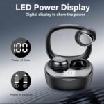 Wireless Earbuds, Hybrid ANC 40dB Noise Cancelling Headphones, 50H Playtime, Bluetooth 5.4, 10mm Drivers with 5 EQ, ENC Dual Mic, IPX7 Waterproof, Digital Battery Display iOS/Android Sport/Sleep - Image 3