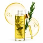 Organic Rosemary Oil for Hair Growth – Infused with Biotin, Castor Oil & Peppermint for Healthier Hair & Stronger Roots, Split Ends & Dry Scalp Treatment - with Dropper (3.38 fl oz)