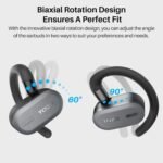 TOZO O2 Open Ear Wireless Earbuds,Multi-Angle Adjust 42H Bluetooth 5.3 | Multi-Angle Adjustable Comfort Fit Bluetooth Headphones, Rich Bass, Crystal Clear Calls, Perfect For Sport Driving Work - Image 3