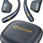 BUGANI Open Ear Headphones, Open Ear Earbuds, Running Earbuds Wireless | Headphones Bluetooth Wireless 5.4, 40H Playtime, IPX5 Waterproof Earphones For Workout, Running, Sport