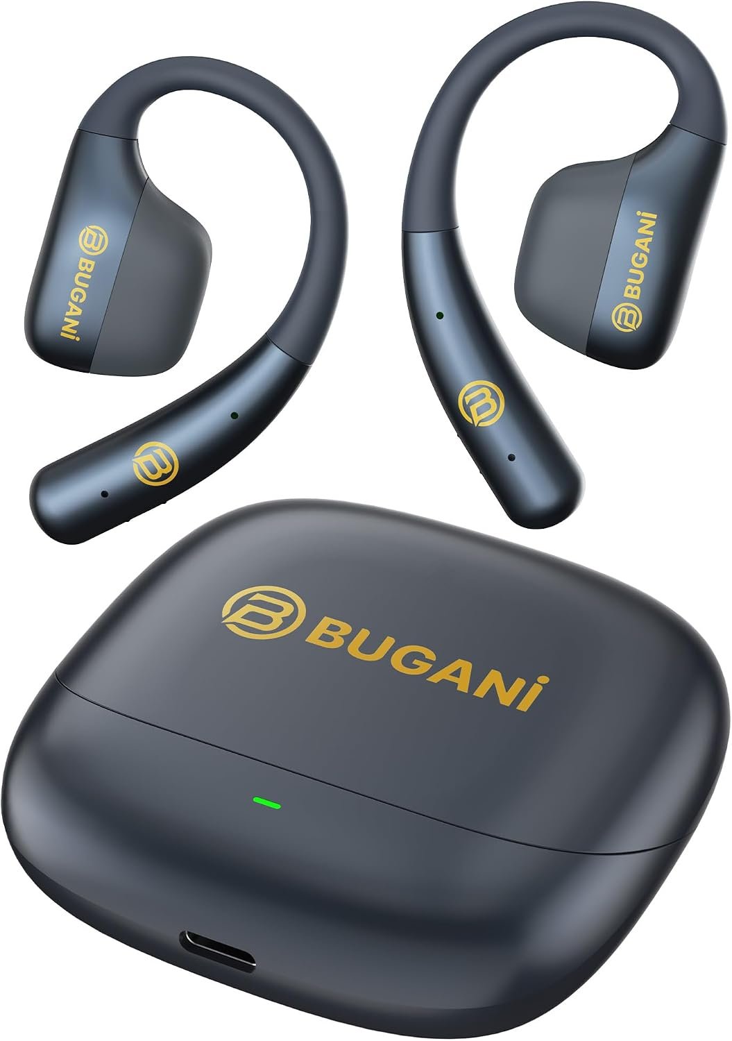 61CCALQ4diL._AC_SL1500_.jpg BUGANI Open Ear Headphones, Open Ear Earbuds, Running Earbuds Wireless | Headphones Bluetooth Wireless 5.4, 40H Playtime, IPX5 Waterproof Earphones For Workout, Running, Sport - Image 1