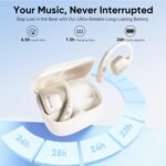 BUGANI Open Ear Earbuds, Open Ear Headphones, Running Earbuds Wireless | Headphones Bluetooth Wireless 5.4, Noise Cancelling Earbuds 50H Playtime, IPX5 Waterproof Earphones For Workout, Running - Image 5