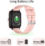 Smartwatch for Women - Call, Fitness Tracker, Heart Rate & Sleep Monitor, 1.69" Touch Screen, Waterproof - For Android & iPhone, Pink - Image 9