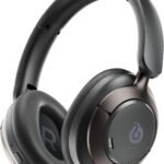 Boean Active Noise Cancelling Headphones, Bluetooth 6.0 Wireless Over Ear Headphones with 120H Playtime, 360° Spatial Audio & 5 ENC Mics, Soft Memory Foam, Transparency Mode for Office Travel Gaming