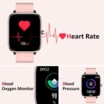 Smartwatch for Women - Call, Fitness Tracker, Heart Rate & Sleep Monitor, 1.69" Touch Screen, Waterproof - For Android & iPhone, Pink - Image 3